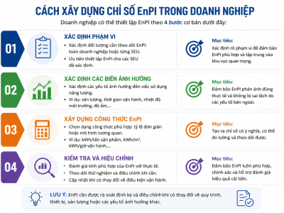 Chỉ số kết quả thực hiện năng lượng (EnPI) là gì và cách thiết lập trong doanh nghiệp